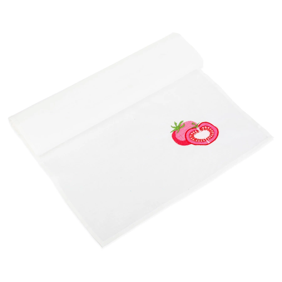 Набор кухонных полотенец Василиса Фазенда Томат, 3 шт, 50*70см, полулен