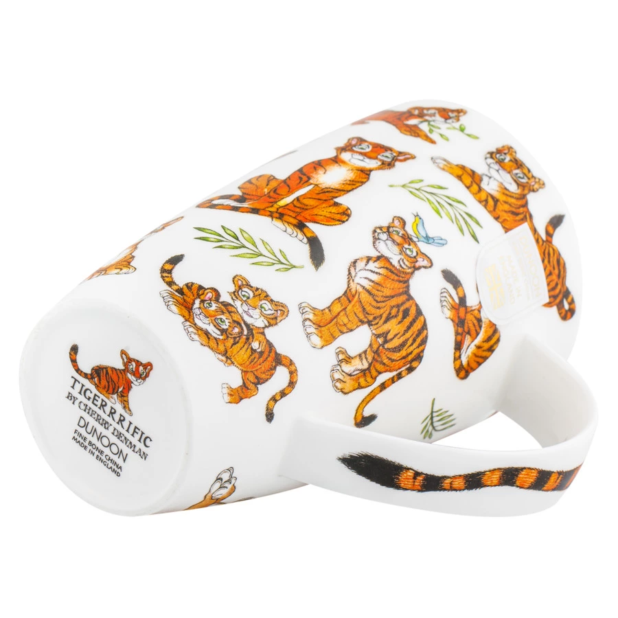 Кружка Dunoon Тигрята Хенли 600 мл, фарфор костяной