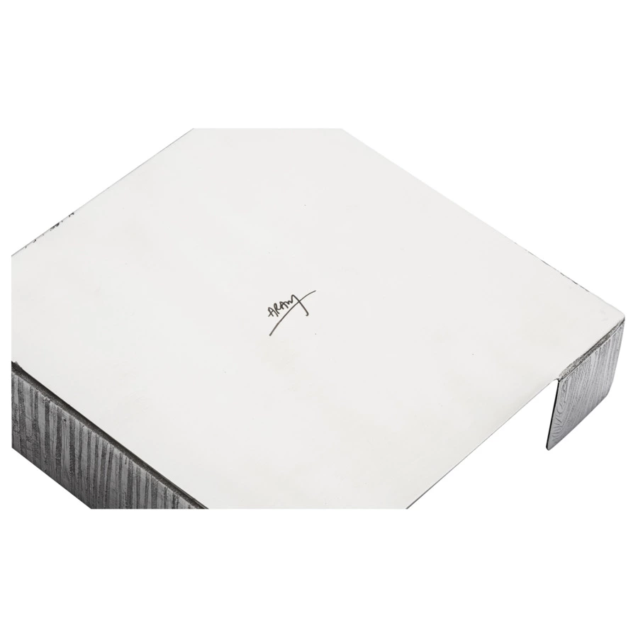 Салфетница Michael Aram Плющ и дуб 13см, сталь нержавеющая, серебристо-золотистая