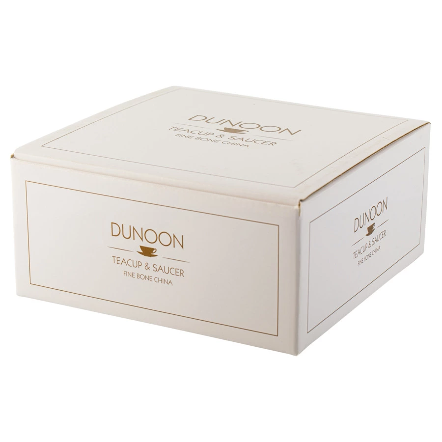 Чашка чайная с блюдцем Dunoon Нуово 250 мл, фарфор костяной, розовая