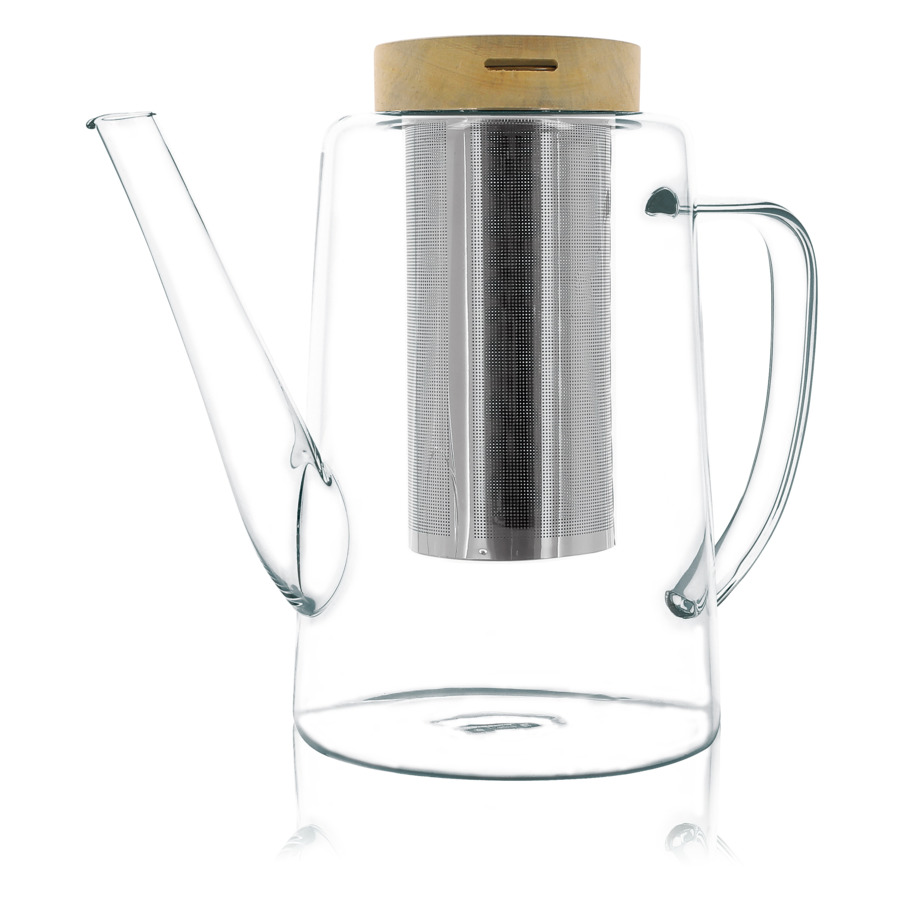 Чайник заварочный с ситечком OGO Gustave, стекло, 1,2л, h18см чайник заварочный с ситечком ogo enzo фарфор 1 2л h19 3см