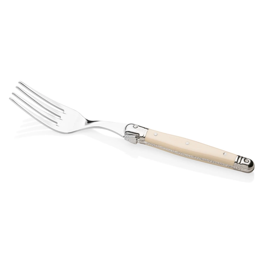 Набор вилок десертных ANDRE VERDIER Laguiole Essentiel Classique, 6шт, белая ручка, п/к