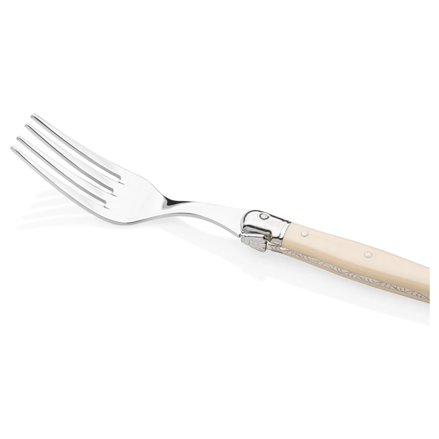 Набор вилок десертных ANDRE VERDIER Laguiole Essentiel Classique, 6шт, белая ручка, п/к