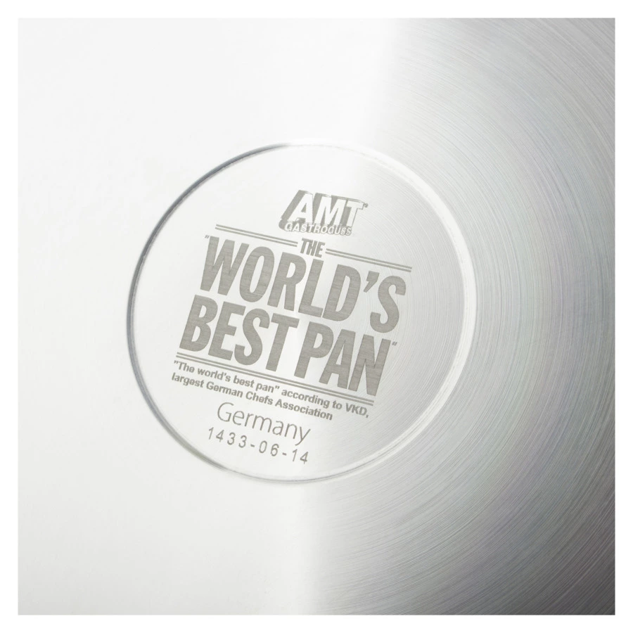 Сковорода Вок со съемной ручкой АМТ 32х11 см, 3 л, алюминий, черный