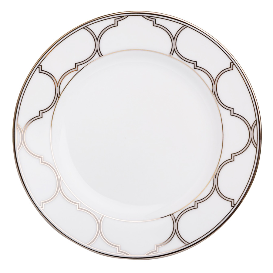 Тарелка пирожковая Noritake Царский дворец, платиновый кант 16 см тарелка пирожковая didon 16 см 090116 tunisie porcelaine