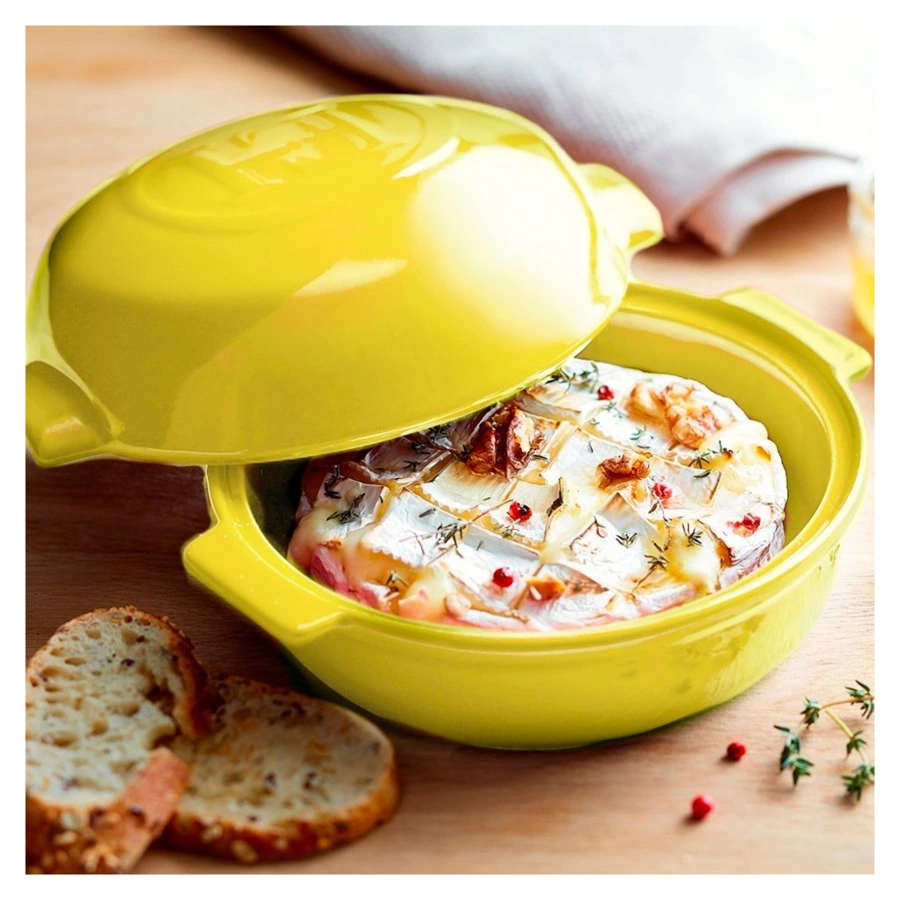 Форма для запекания индивидуальная с крышкой Emile Henry 19,5х17,5х4,5 см, прованс, керамика, п/к