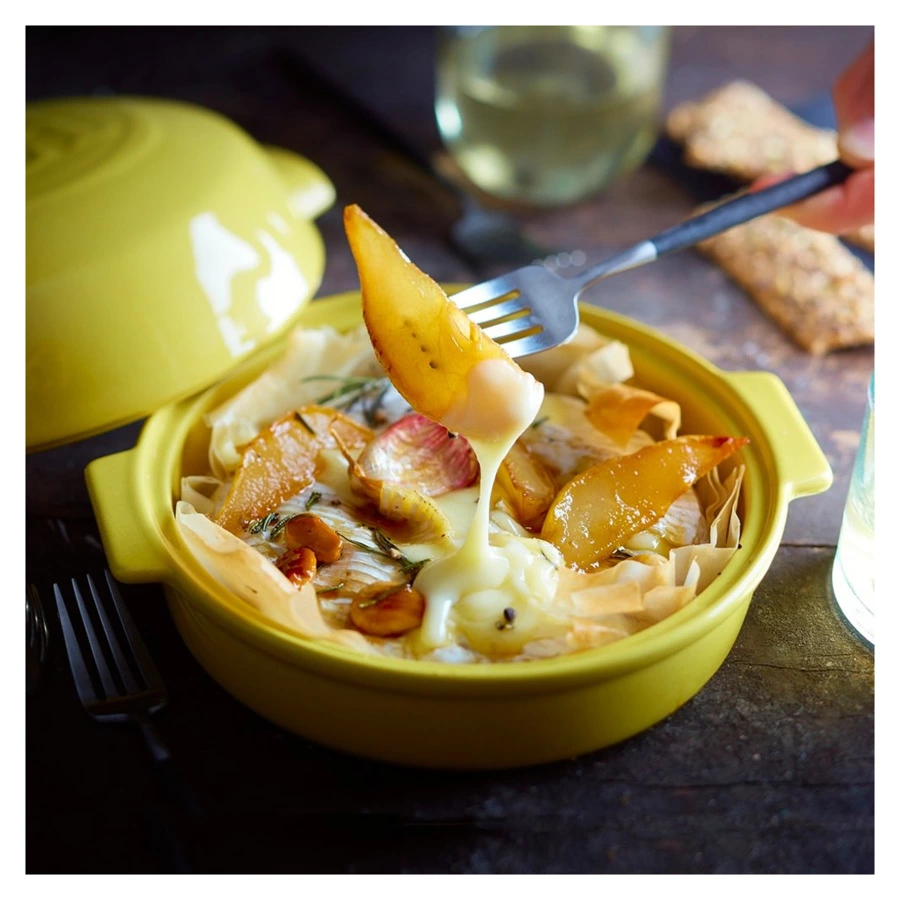 Форма для запекания индивидуальная с крышкой Emile Henry 19,5х17,5х4,5 см, прованс, керамика, п/к