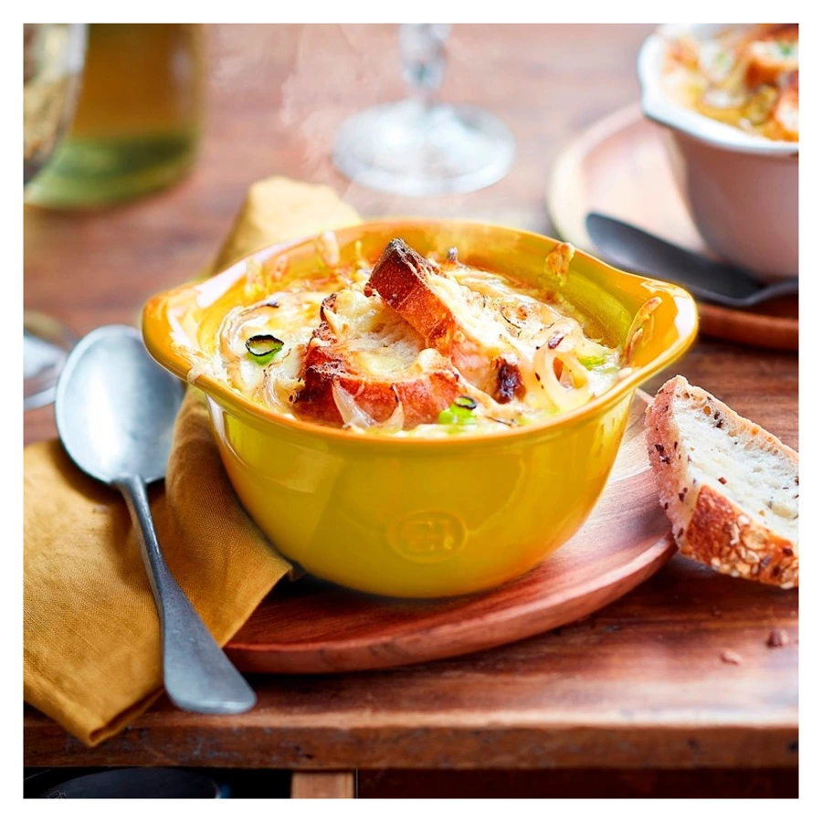 Набор пиал для запекания Emile Henry Gratin, 640 мл, 16,7х14х8 см, 4 шт, прованс, керамика жаропрочн