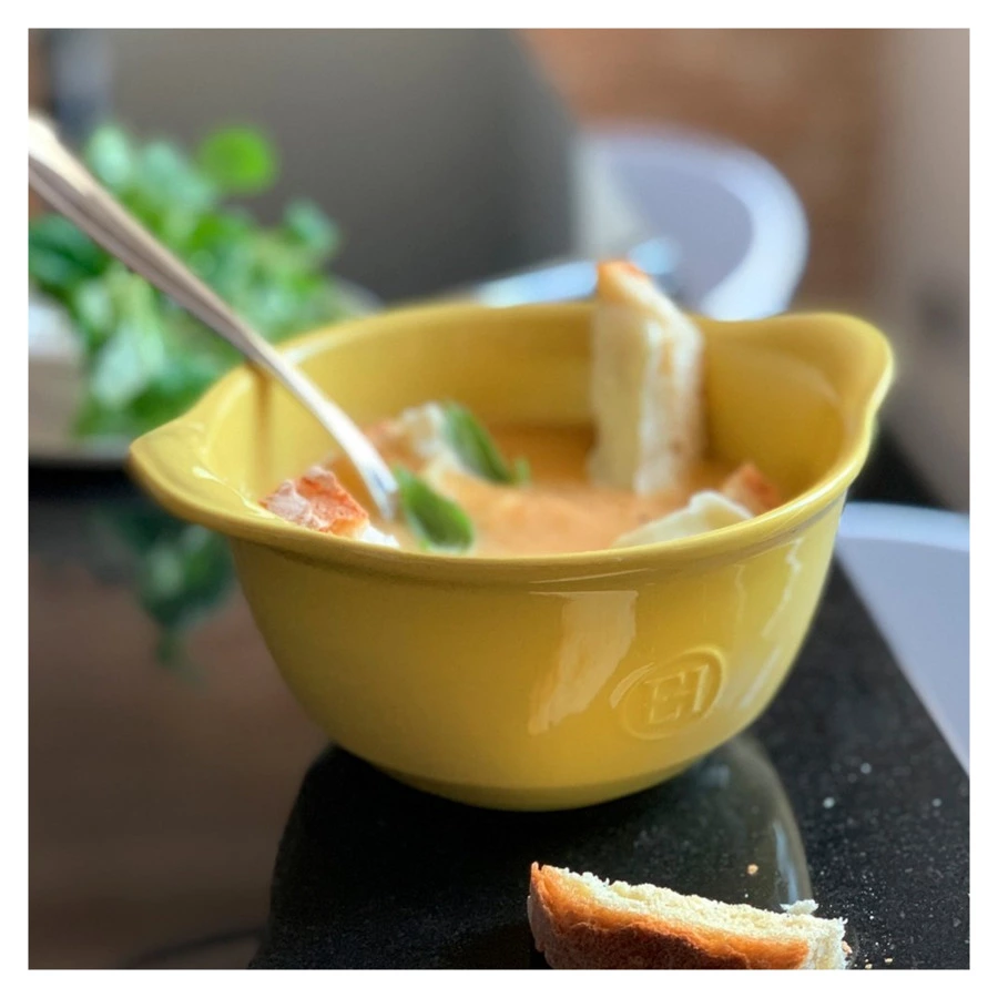 Набор пиал для запекания Emile Henry Gratin, 640 мл, 16,7х14х8 см, 4 шт, прованс, керамика жаропрочн