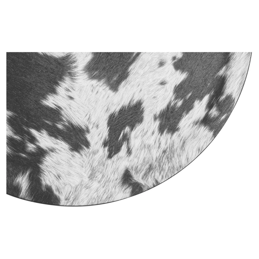 Поднос PLATEX Cow d45см, имитация шкуры коровы