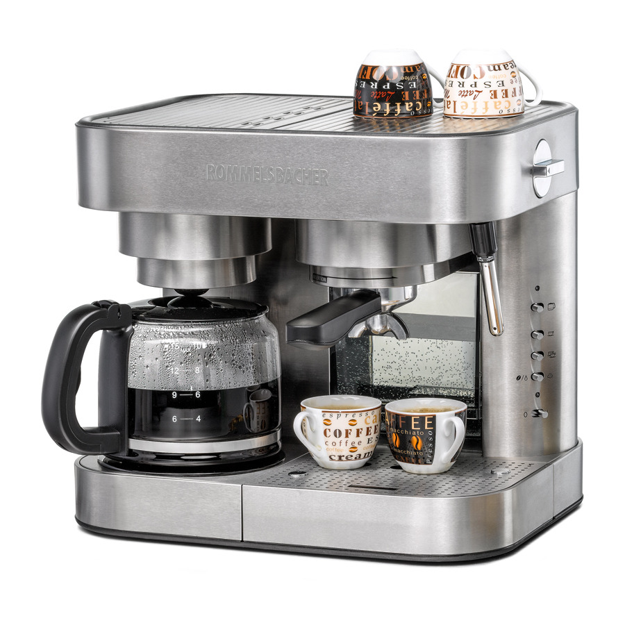 Кофеварка Rommelsbacher EKS 3010 набор чашек delonghi dlsc308 ceramic espresso с блюдцем 70 мл белый