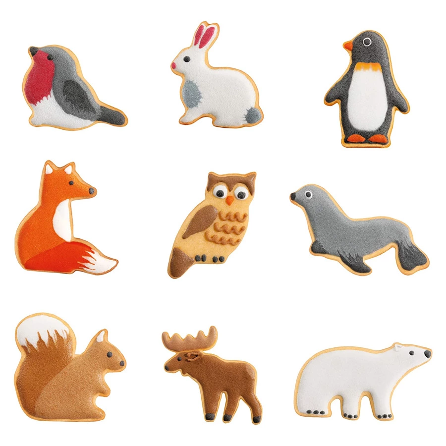 Набор формочек для печенья Tescoma DELICIA KIDS Животные, 9 шт, пластик