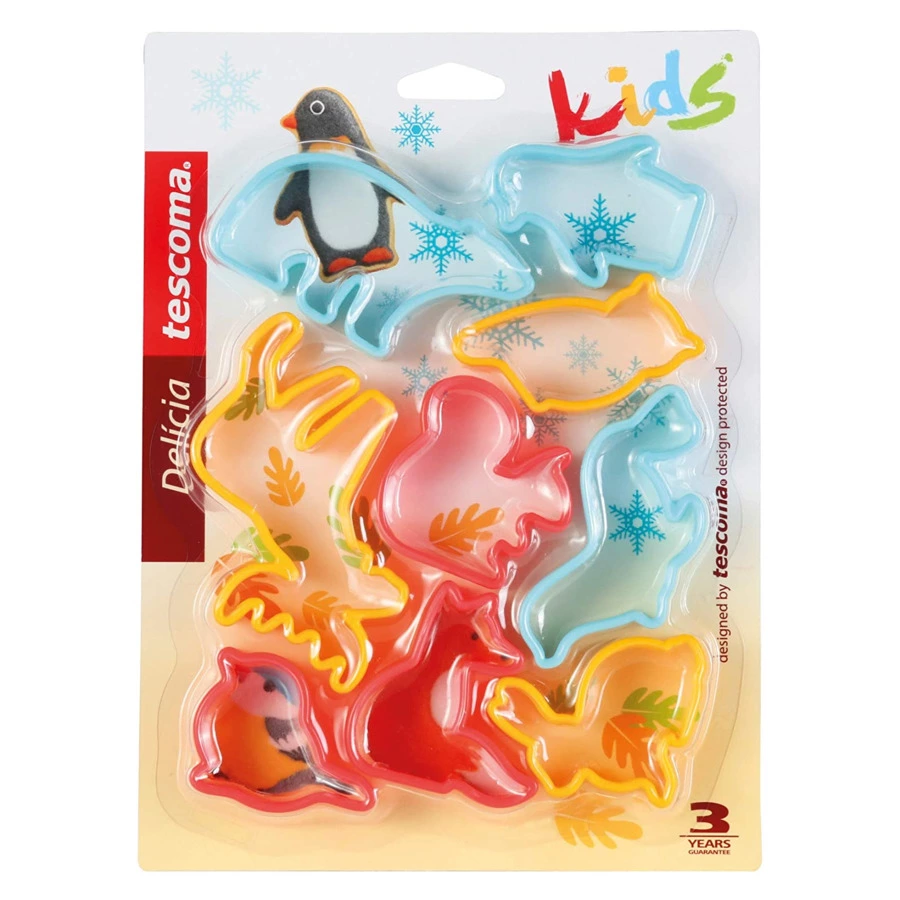 Набор формочек для печенья Tescoma DELICIA KIDS Животные, 9 шт, пластик