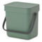 Ведро для мусора встраиваемое Brabantia Sort&Go 3л, пластик, темно-зеленый