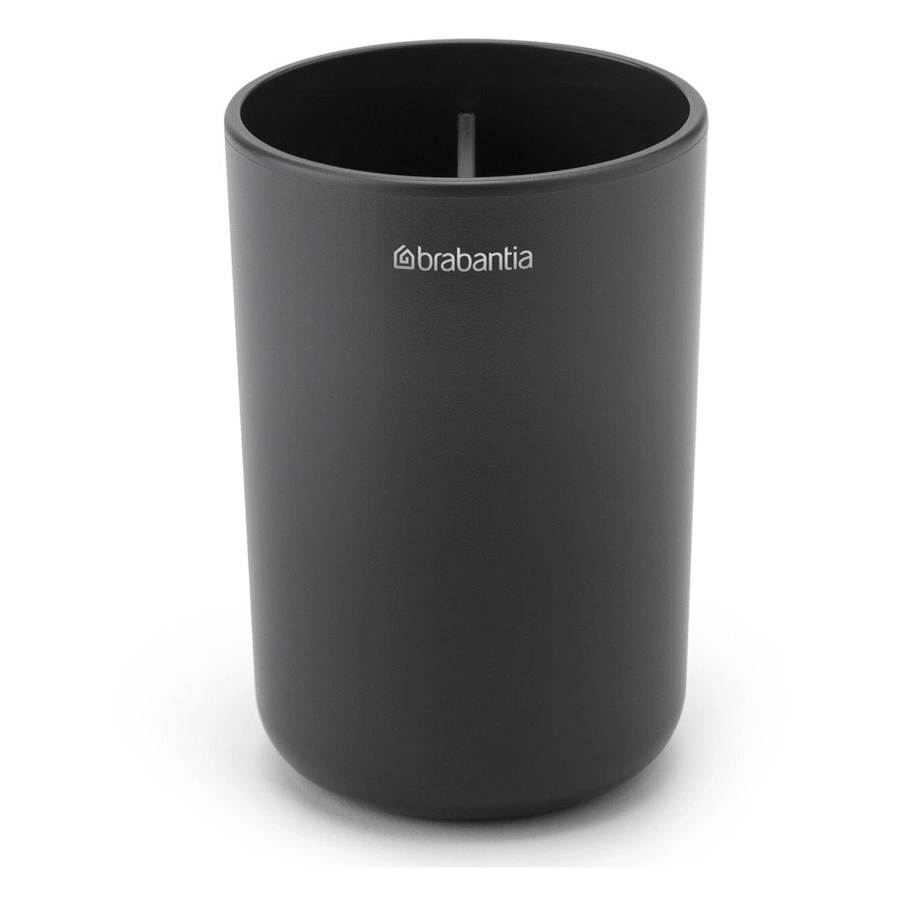 Стакан для зубных щеток Brabantia ReNew, черный, пластик