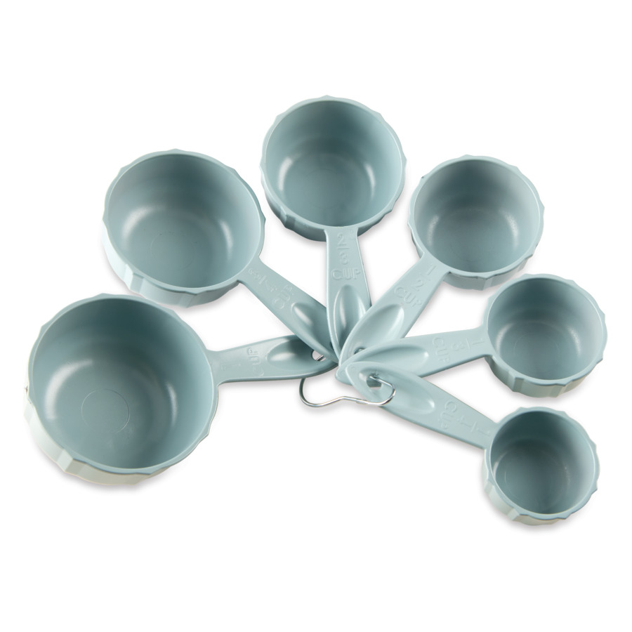 Набор из 6 мерных чашек для форм для выпечки Nordic Ware, серо-голубой набор мерных чашек ownland 4 предмета