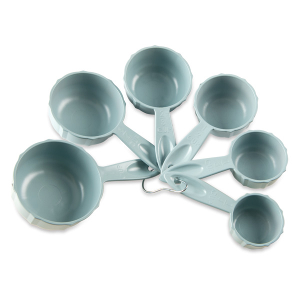 Набор из 6 мерных чашек для форм для выпечки Nordic Ware, серо-голубой