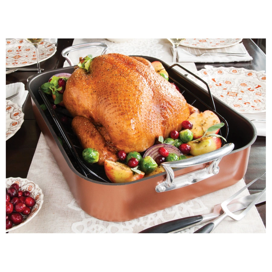 Форма для запекания с ростером Nordic Ware 46х33х9,5см, антипригарная, сталь