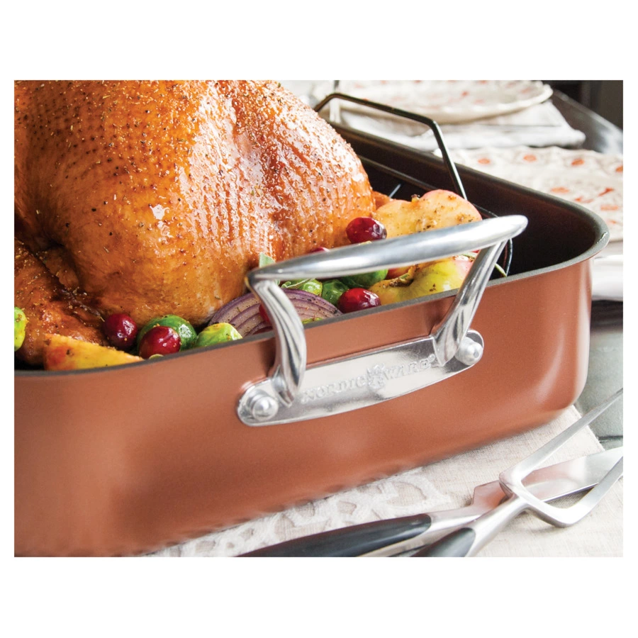 Форма для запекания с ростером Nordic Ware 46х33х9,5см, антипригарная, сталь