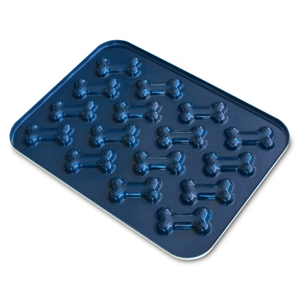 Форма для выпечки 16 кексов 3D Nordic Ware Лакомства 34х25см, (синяя)