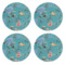 Набор тарелок акцентных Lenox Цветущая лоза 23 см, 4 шт, бирюзовый
