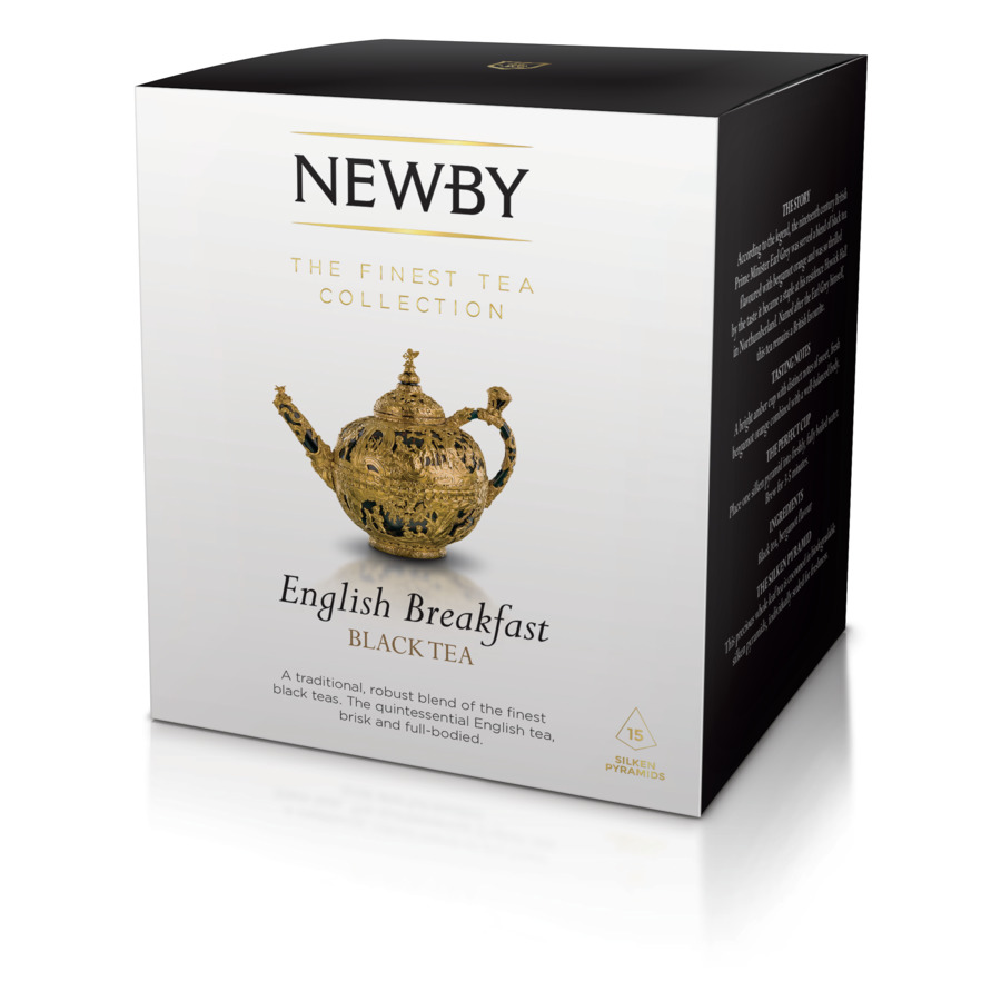 Чай черный Newby Английский завтрак в пирамидках, 38г/15шт чай фруктовый newby клубника и манго в пирамидках 60 г 25 шт