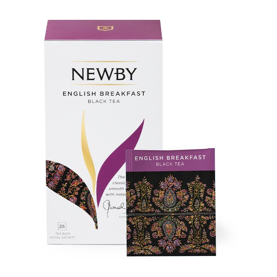 Чай черный пакетированный Newby English Breakfast 25 шт