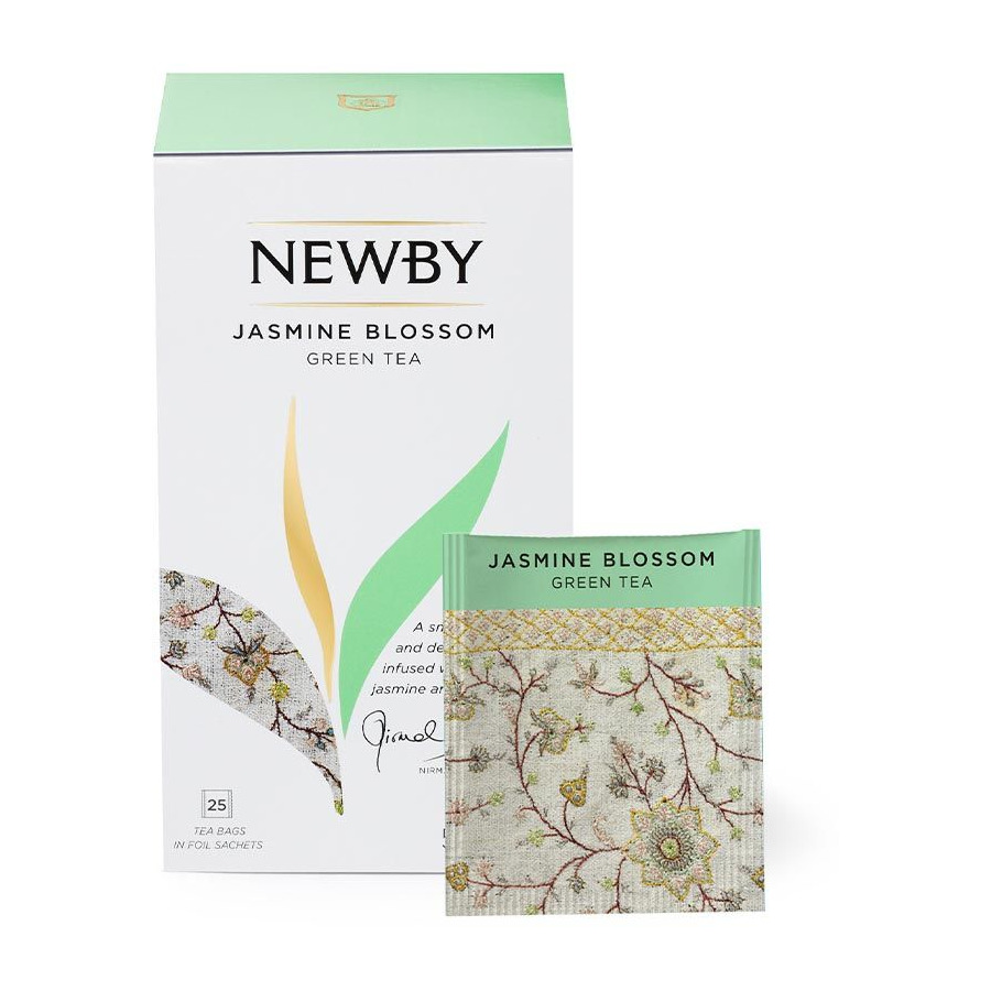 Чай зеленый пакетированный ароматизированный Newby Jasmine Blossom 25 шт