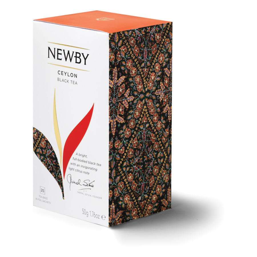 Чай черный Newby Ceylon 50г/25шт, пакетированный чай черный цейлонский newby 125 г