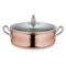 Кастрюля с крышкой и ручками Ruffoni Omegna Cupra 5 л, d26 см, h9 см, медь, сталь, стекло