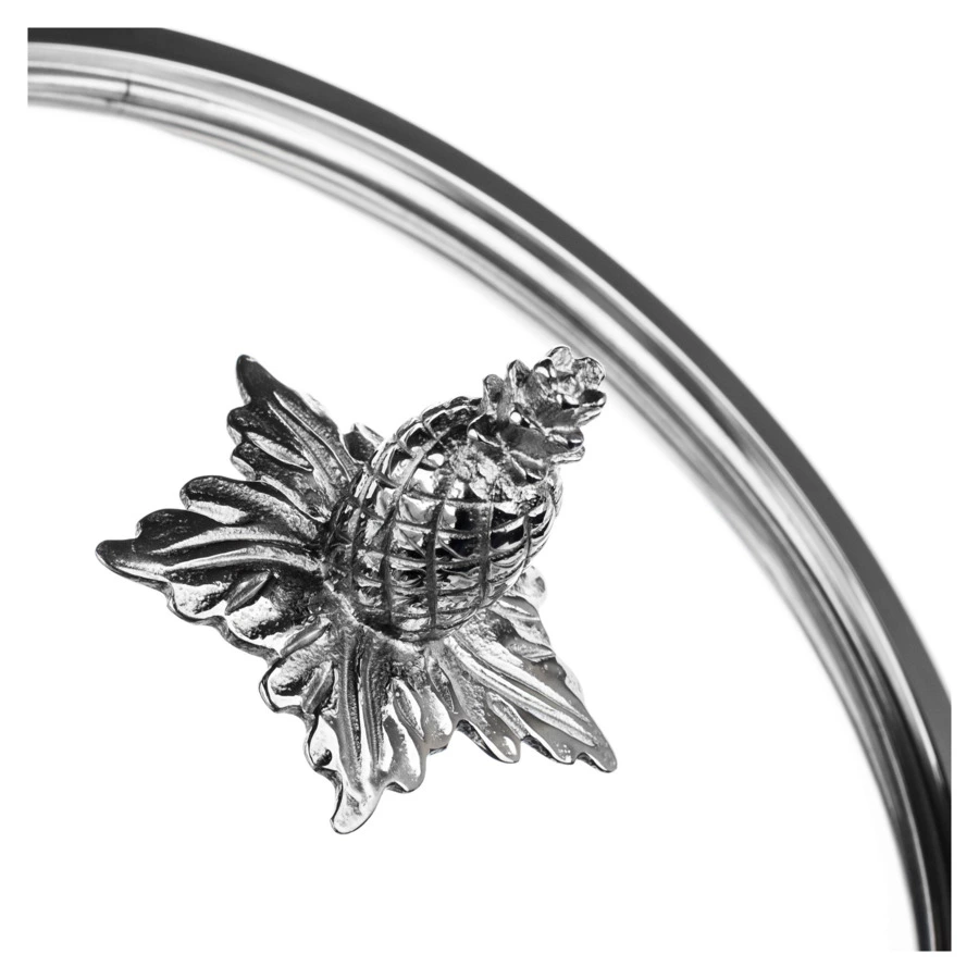 Кастрюля с крышкой и ручками Ruffoni Omegna Cupra 5 л, d26 см, h9 см, медь, сталь, стекло