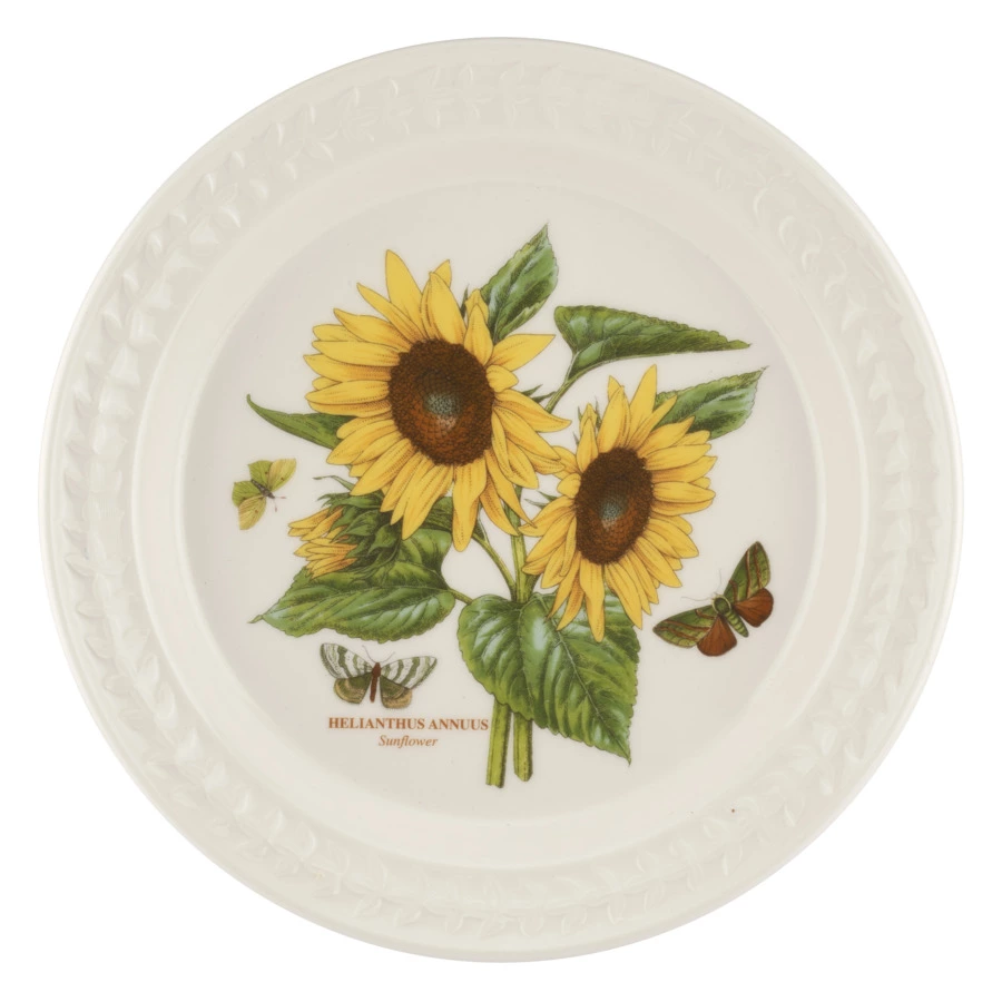 Тарелка обеденная Portmeirion Ботанический сад Рельеф Подсолнух 27 см