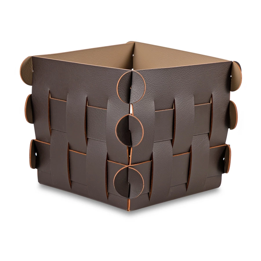 Корзинка квадратная ADJ Shlesser 13см, шоколад