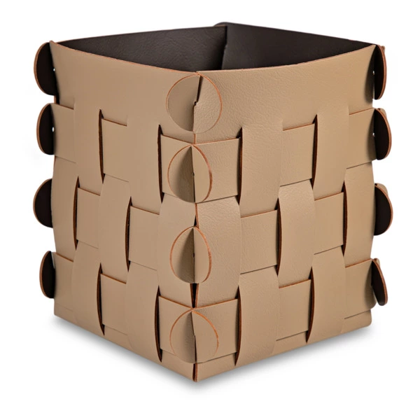 Корзинка квадратная ADJ Shlesser 13x13x17, капучино