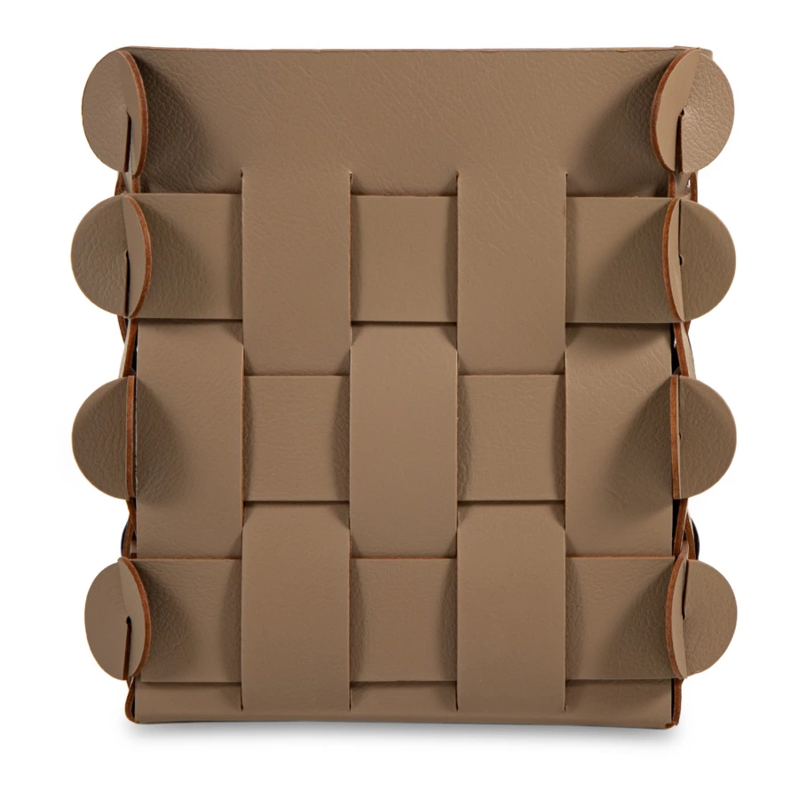 Корзинка квадратная ADJ Shlesser 13x13x17, капучино