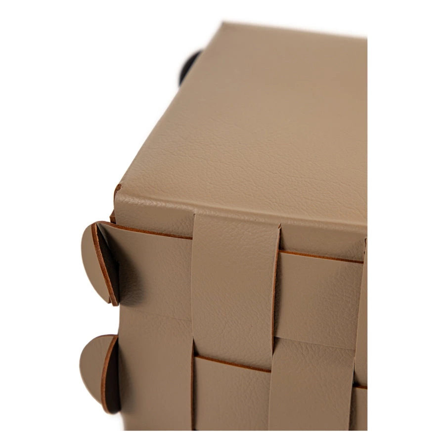 Корзинка квадратная ADJ Shlesser 13x13x17, капучино