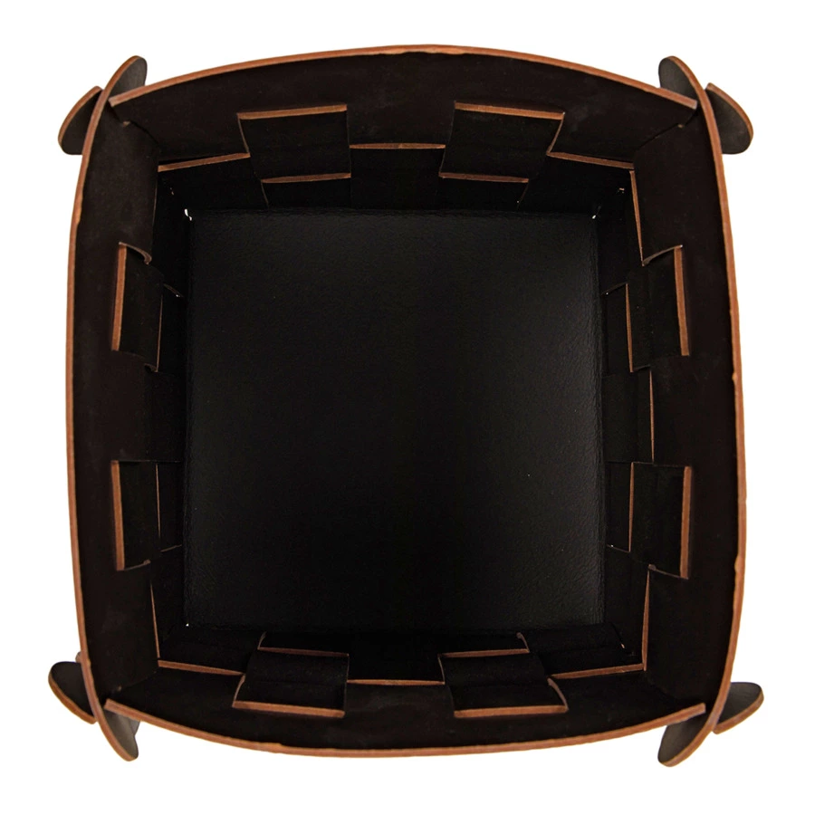 Корзинка квадратная ADJ Shlesser 13x13x17, капучино