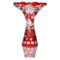 Ваза декоративная ГХЗ Падающие лепестки 33 см, хрусталь, красная