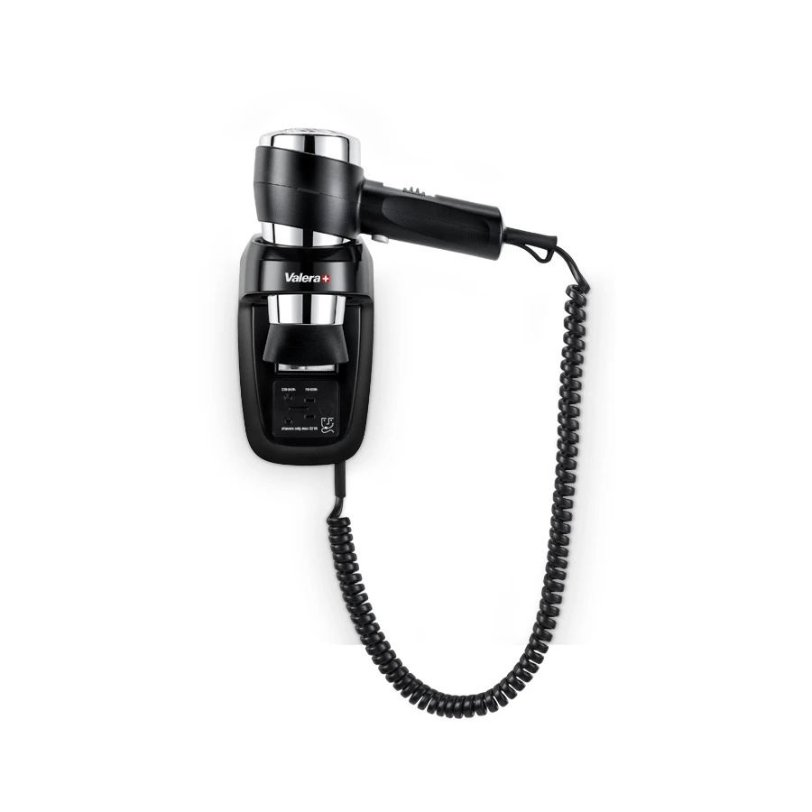 Фен настенный Valera Hospitality Action Protect 1600 Shaver Black