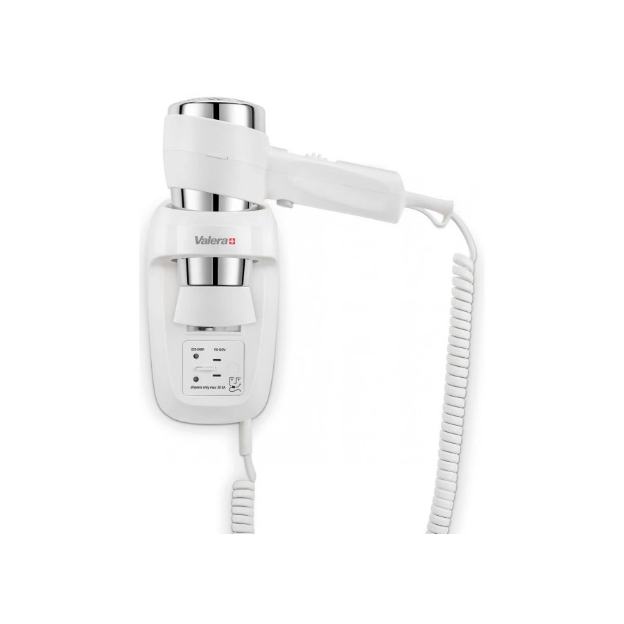 Фен настенный Valera Hospitality Action Protect 1600 Shaver White