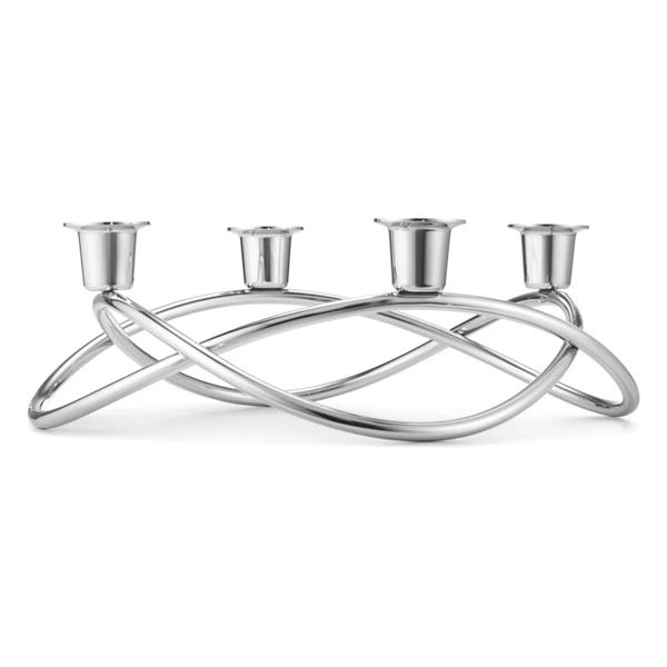 Подсвечник для 4-х свечей Georg Jensen 9 см, сталь нержавеющая