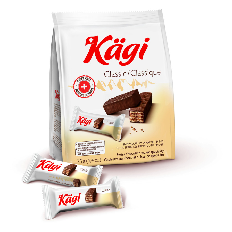 Вафли в молочном шоколаде Kaegi Classic 125 г