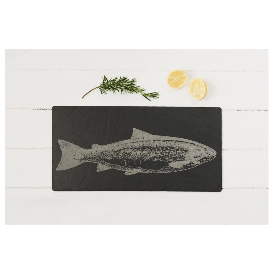 Доска сервировочная The Just Slate Company Лосось, 50x25см, сланец