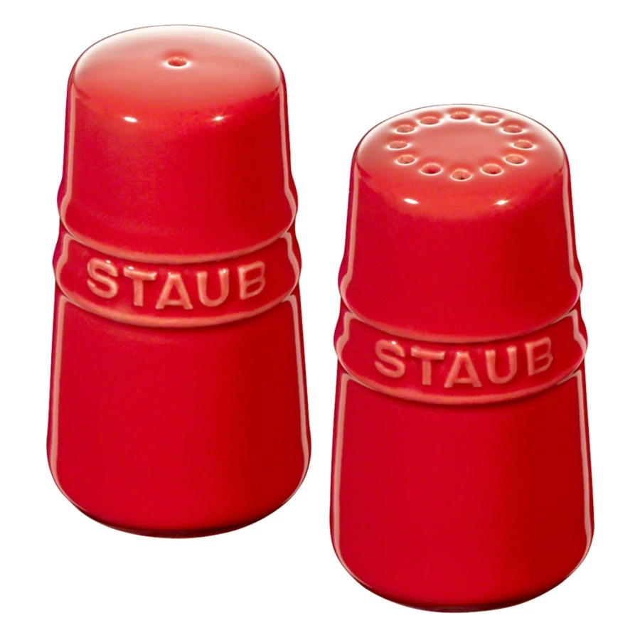 Набор для соли и перца Staub Ceramic h7см, вишневый, керамика