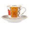 Чашка чайная с блюдцем ИФЗ Банкетная Русский стиль  Рушник, фарфор твердый