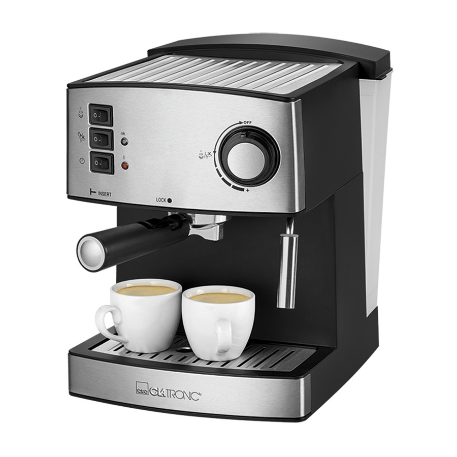 кофеварка clatronic ka 3356 черный Кофеварка CLATRONIC ES 3643, черный/стальной