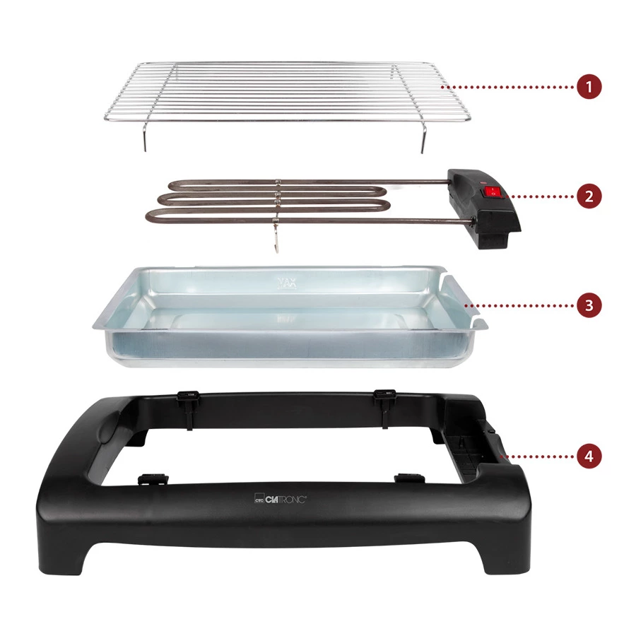 Гриль барбекю CLATRONIC BQ 2977 N