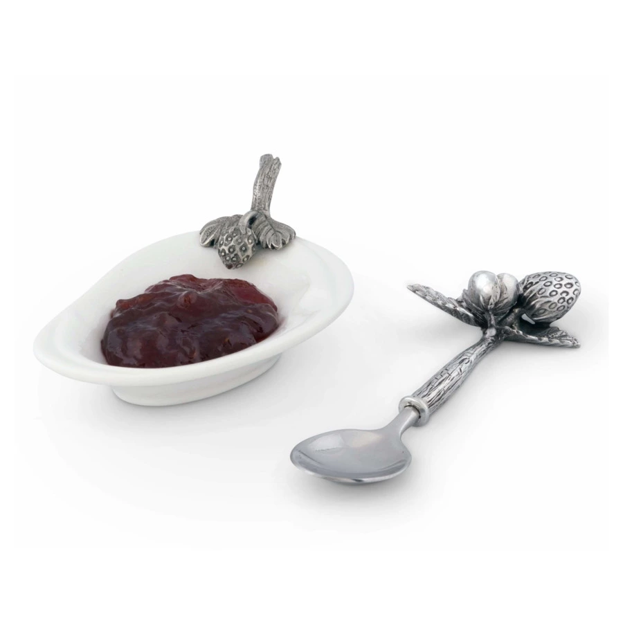 Розетка Vagabond House Фермерский продукт Земляника 11х6 см, фарфор