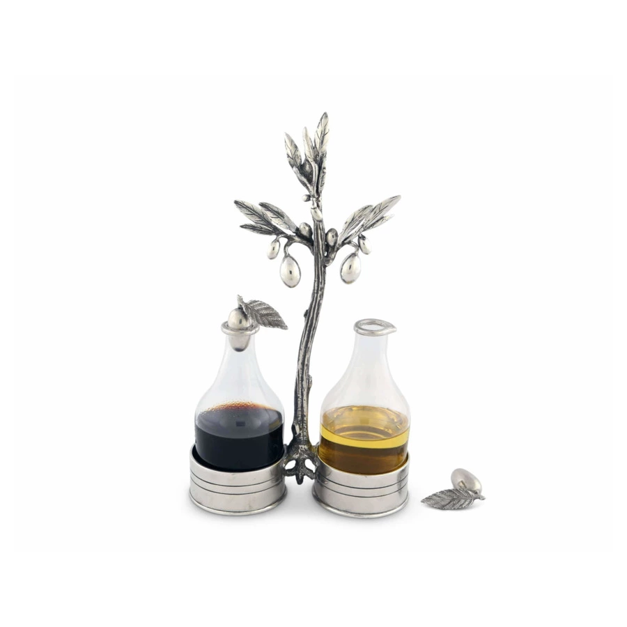 Набор для масла и уксуса Vagabond House Оливковая роща 15х7х24см, стекло