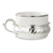 Набор чайный GAMMA Stradivari 3 предмета (чашка 0,15л, блюдце, ложка), отделка под серебро, п/к
